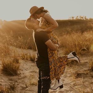 Lanzom Women Lady Retro Wide Brin Panama Hat Belt Buckle Wool like Hat